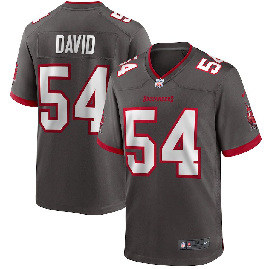 Men Tampa Bay Buccaneers #54 Lavonte David Nike Grey Player Game NFL Jersey->tampa bay buccaneers->NFL Jersey